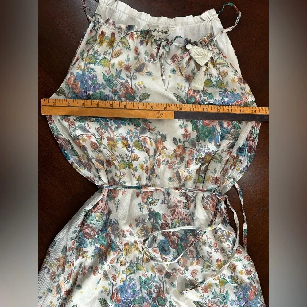 Lucky Brand Floral Maxi Dress - Cream and Blue 100% viscosa - Picture 8 of 10